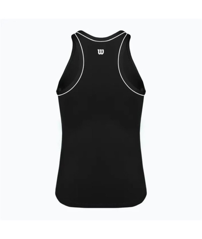 Camiseta Pádel Wilson da Team Tank Preto Mulher