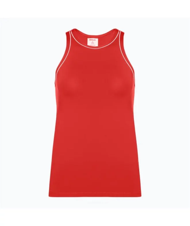 Camiseta de Pádel Wilson Team Tank Rojo Mujer