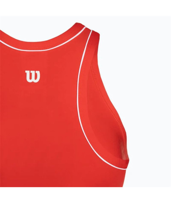 Camiseta Pádel Wilson da Team Tank Red Mulher