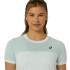 T-shirt de Tennis ASICS Court Ss Haut Femme Menthe Blanc