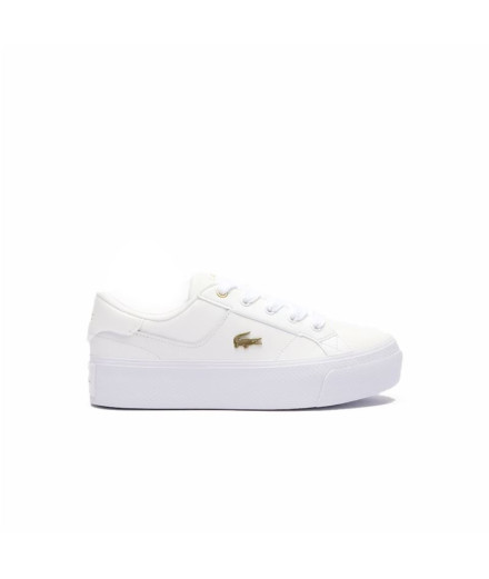 Chaussures Lacoste Vulcanized Femme Blanc