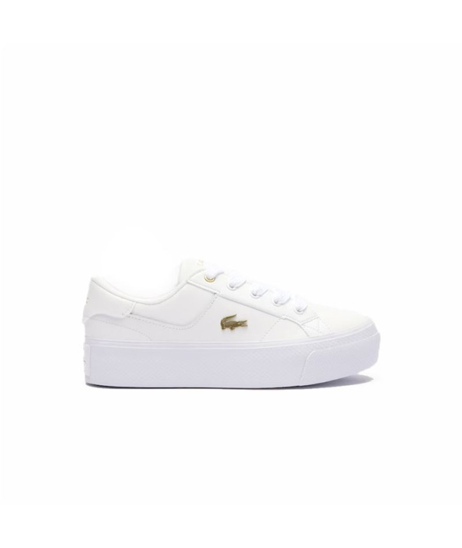 Chaussures Lacoste Vulcanisé Femme Blanc