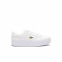 Chaussures Lacoste Vulcanized Femme Blanc