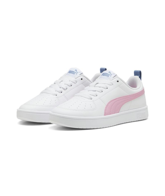 Sapatilhas Puma Rickie Branco/Rosa Lilás Infantil