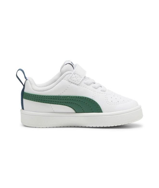Sapatilhas Puma RIckie + Branco/Verde Infantil