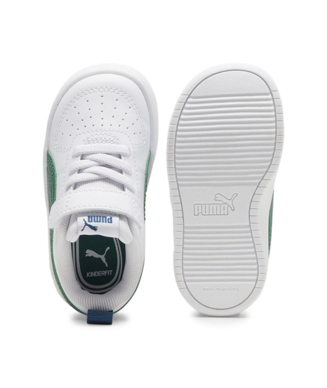 Sapatilhas Puma RIckie + Branco/Verde Infantil