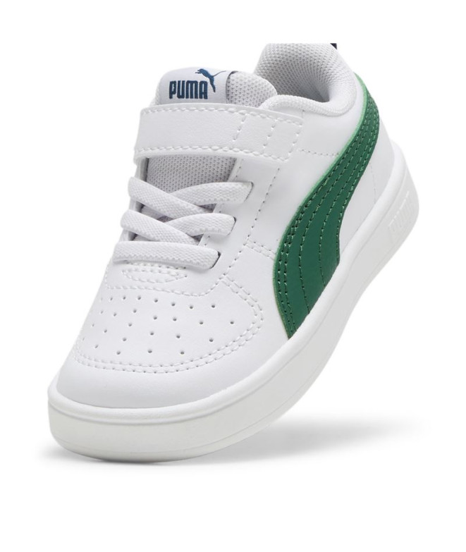 Chaussures Puma RIckie + Blanc/Vert Enfant