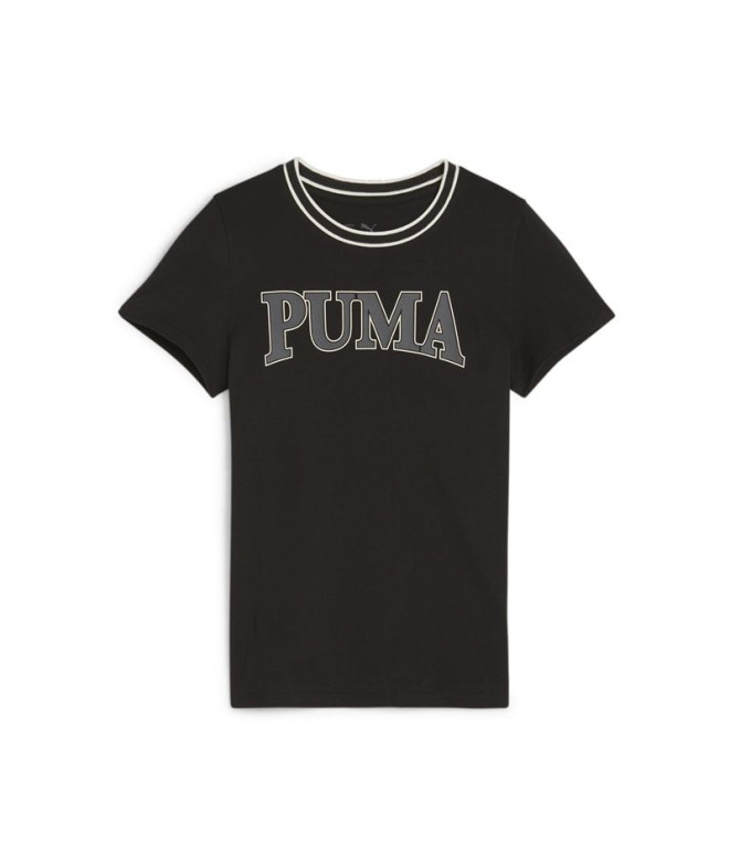 Camiseta Puma QUAD G Negro Infantil