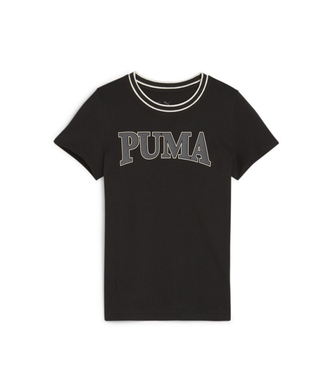 Camiseta Puma QUAD G Preto Infantil