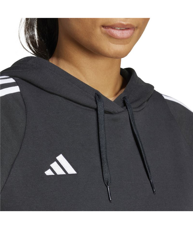 Moletom de Futebol adidas Tiro24 Mulher Preto