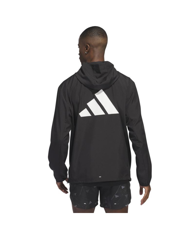 Casaco de Running adidas Run It Homem Preto