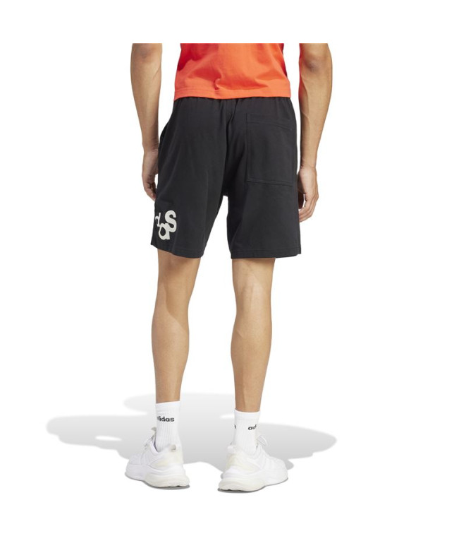 Pantalons adidas Bl Short Q1 Graphic Homme Black