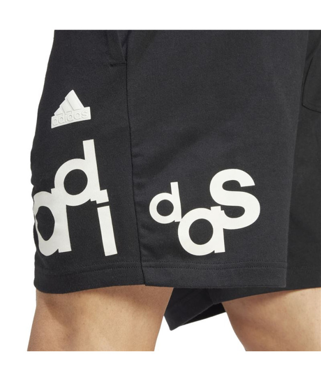 Pantalons adidas Bl Short Q1 Graphic Homme Black