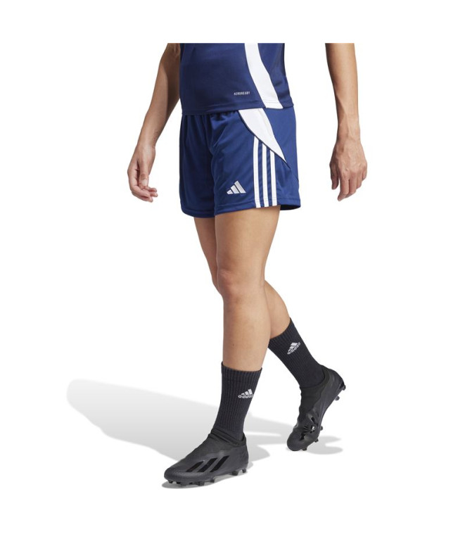 Calça de Futebol adidas Tiro24 Mulher Azul