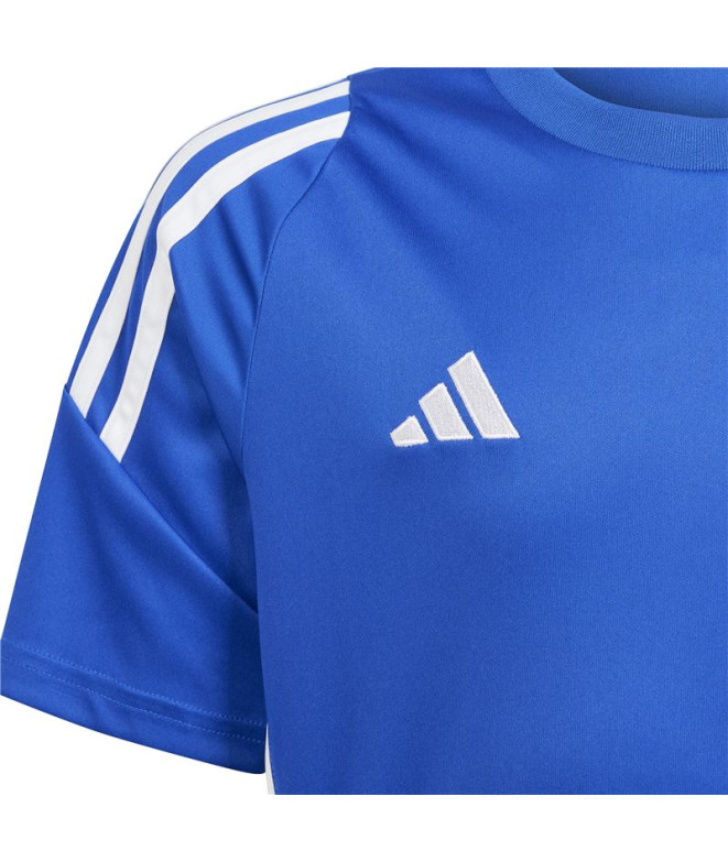 Camiseta de Futebol adidas Tiro24 Infantil Azul