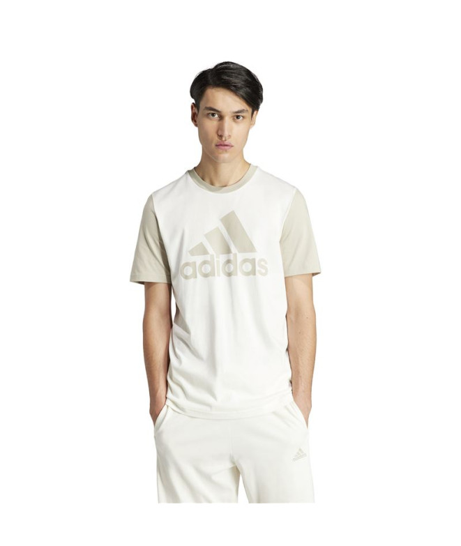 Camiseta adidas Big Logo Single Hombre Beige