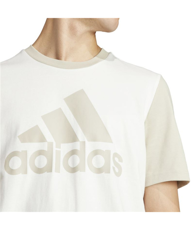 Camiseta adidas Big Logo Single Hombre Beige