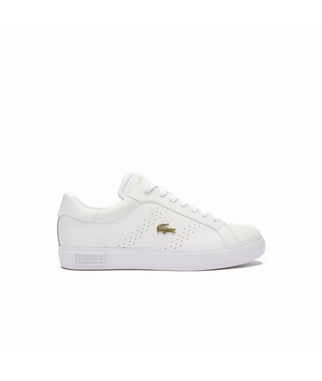 Chaussures Lacoste Vulcanisé Femme Blanc