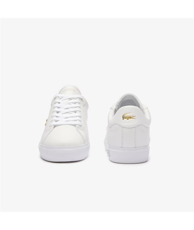 Chaussures Lacoste Vulcanized Femme Blanc