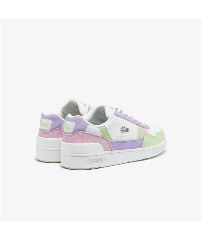 Chaussures Lacoste Court Enfant Vert Lilas
