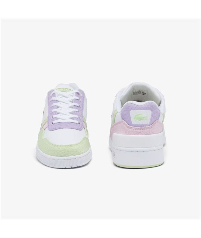 Chaussures Lacoste Court Enfant Vert Lilas