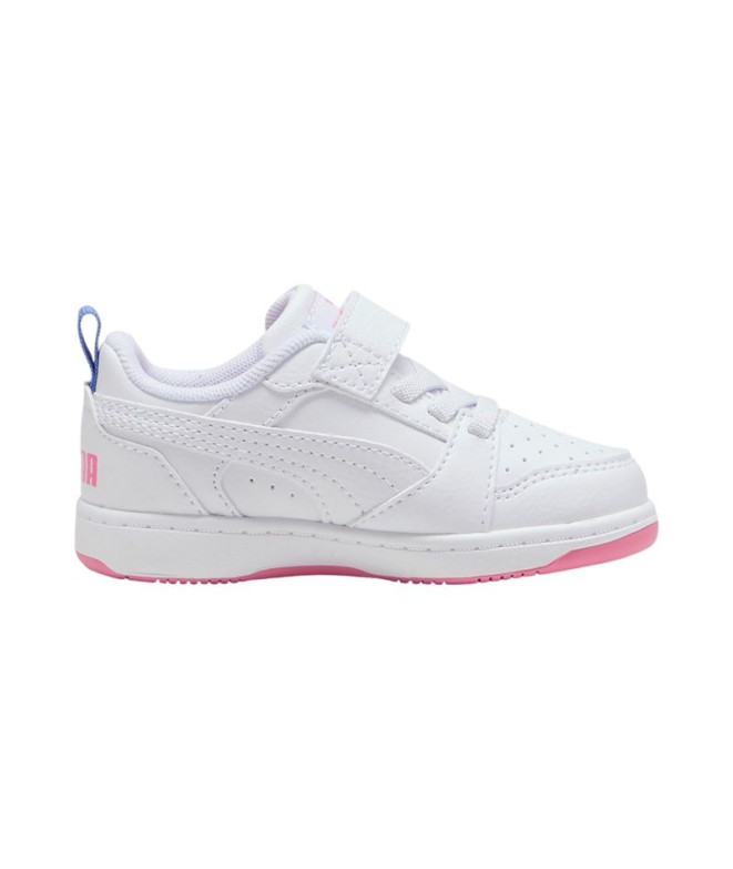 Chaussures Enfant Puma Rebound v6 Low Deep White Blue