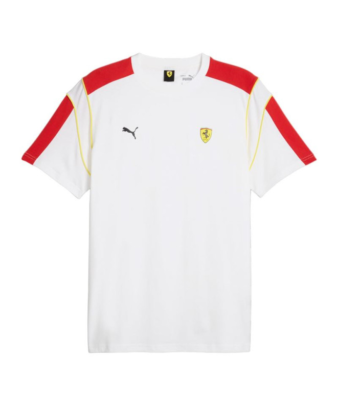 Camiseta Homem Puma Ferrari e MT7 Branco