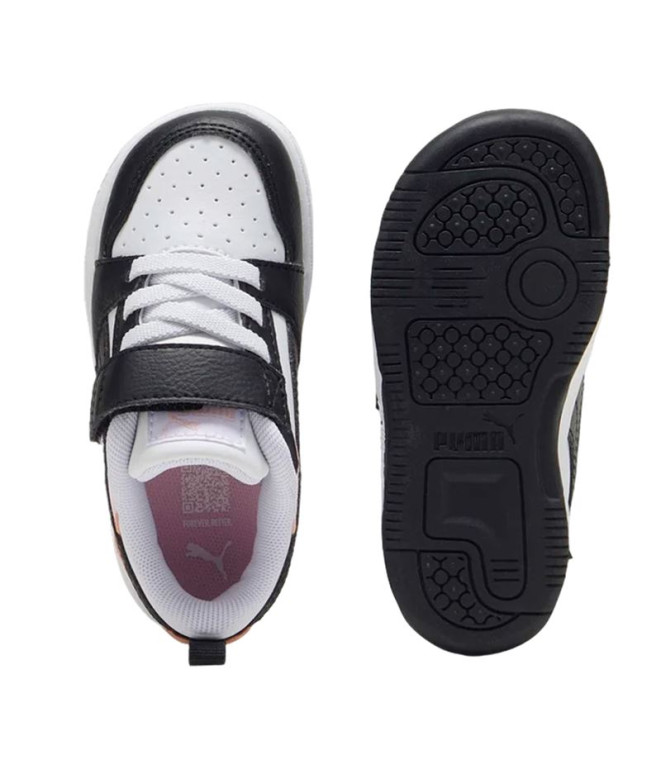 Chaussures Puma Rebound V6 Enfant Blanc