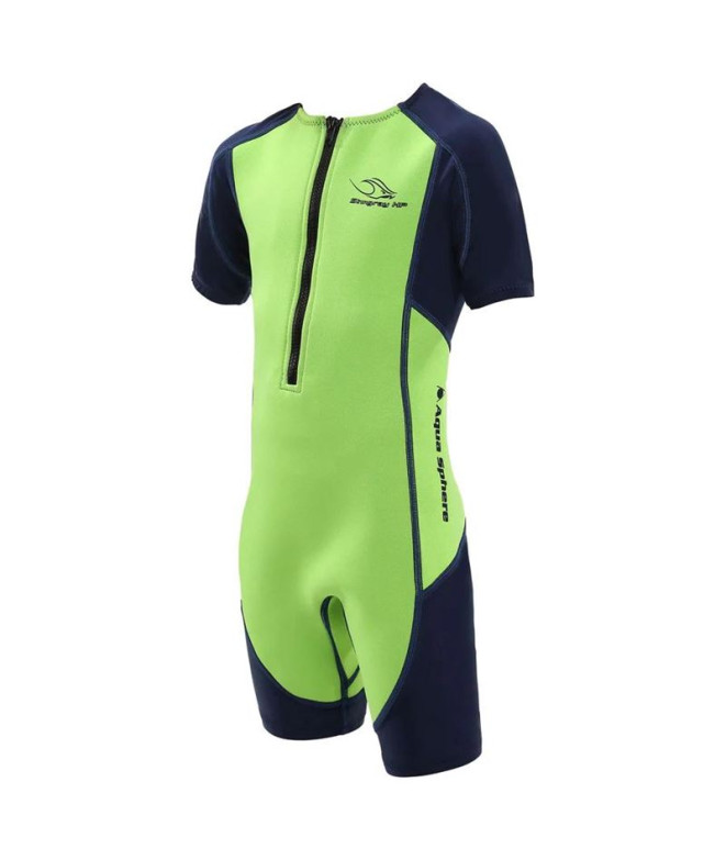 Néoprène from Natation Aqua Sphere Stingray Hp Short Sleeve Enfant Green