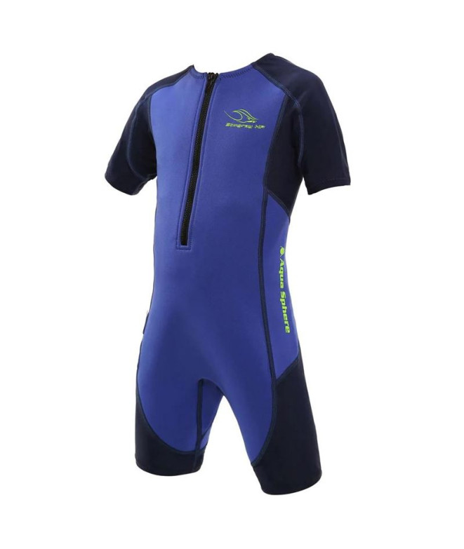 Neoprene from Natação Aqua Sphere Stingray Hp Short Sleeve Infantil Blue