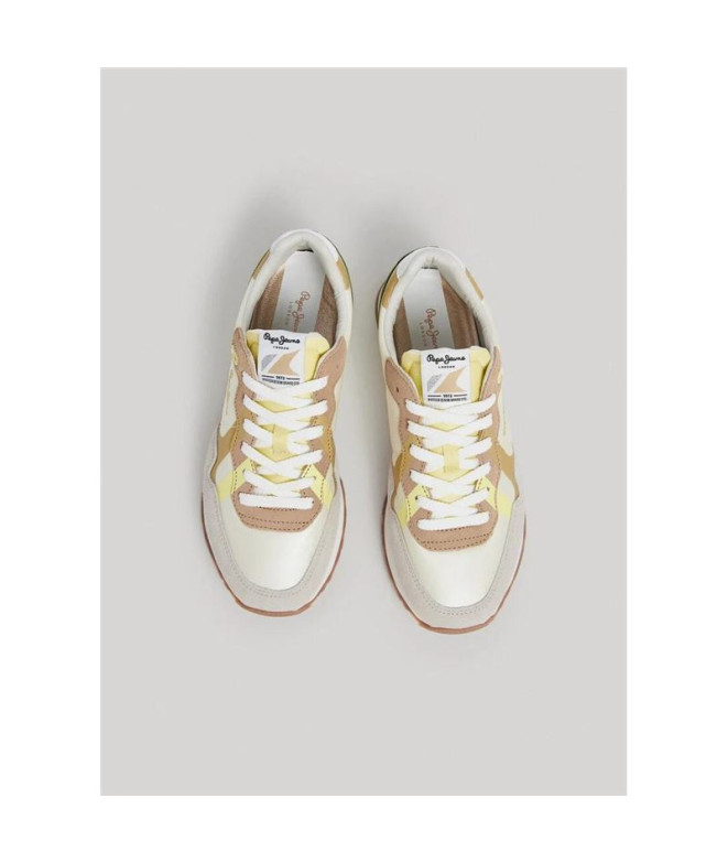 Sapatilhas Pepe Jeans Brit Print Mulher Branco