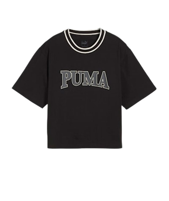Camiseta Mulher Puma Squad Graphic Preto