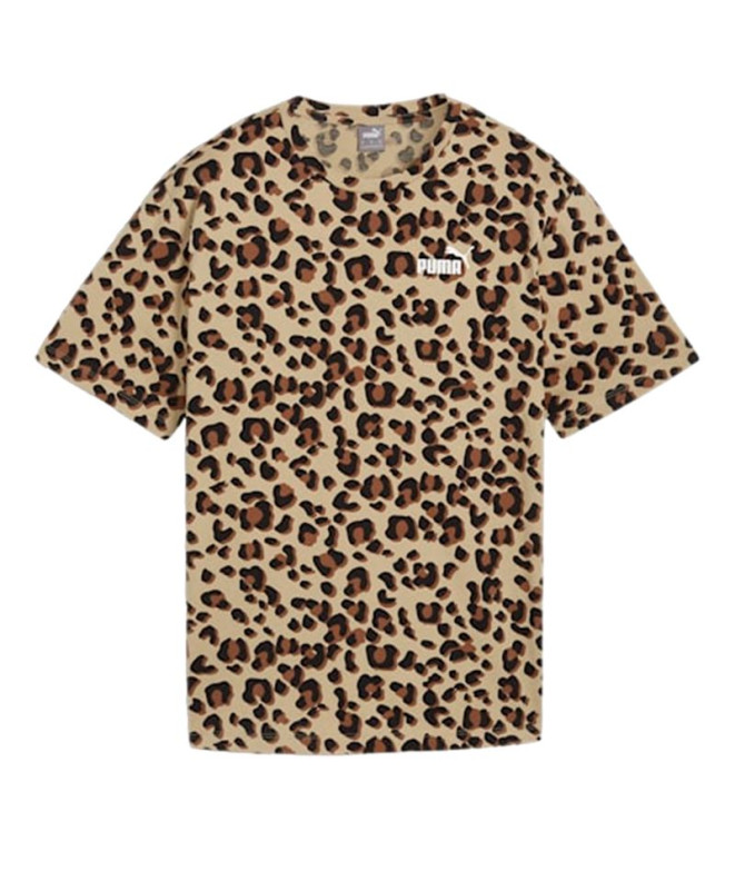 Camiseta Puma Essentials+ Animals Relaxed Mulher Castanho