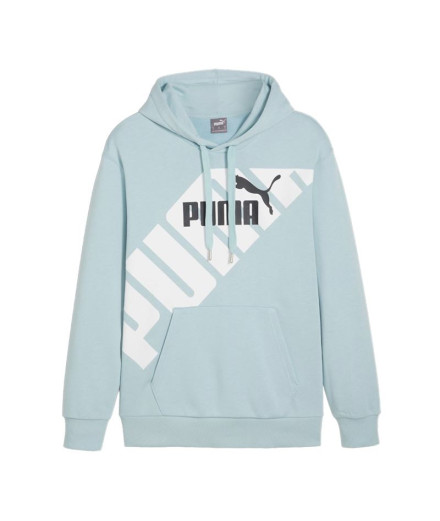 Sudadera Hombre Puma Power Negra Blanca Lila