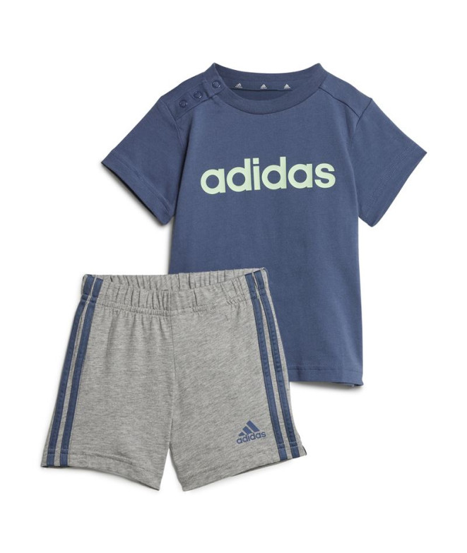 Ensemble adidas I Lin Co Set Enfant Bleu/Gris