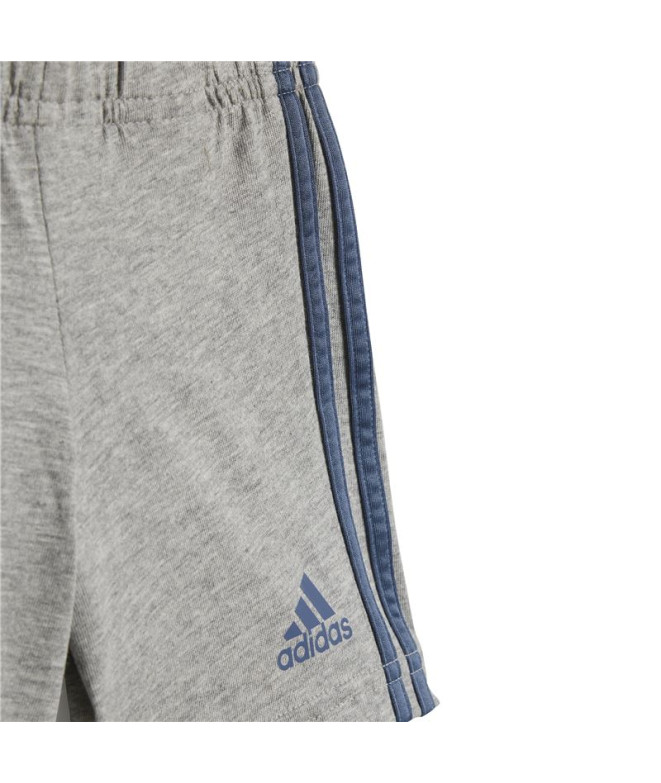 Conjunto adidas I Lin Co Set Infantil Azul/Gris