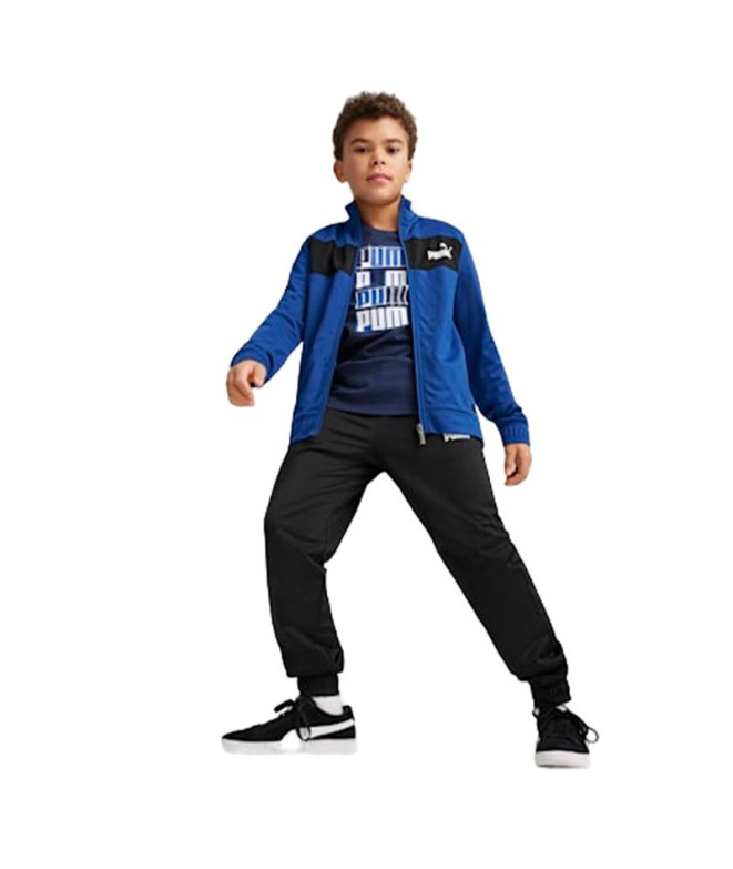 Fato de treino Infantil Fato Puma Poly Suit Azul
