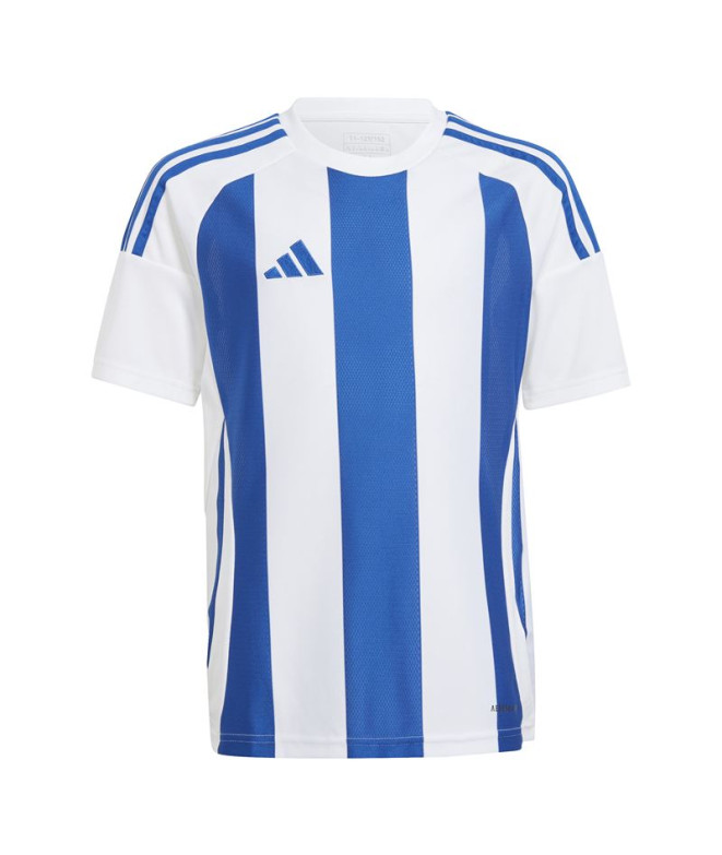 Camiseta de Futebol adidas Riscas 24 Infantil Branco