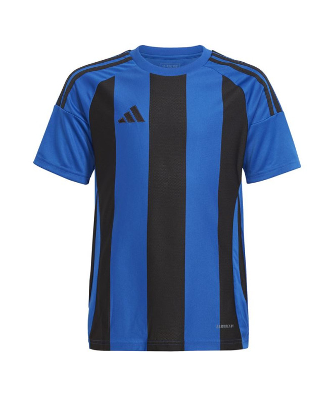 Camiseta de Futebol adidas Riscas 24 Infantil Azul