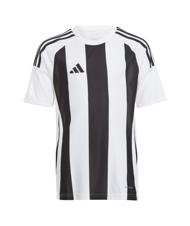 Camiseta de Fútbol adidas Striped 24 Infantil Blanco