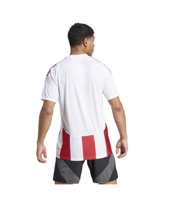 Camiseta de Futebol adidas Riscas 24 Homem Branco