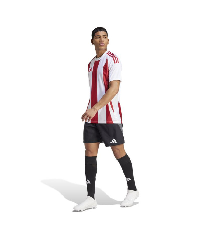 Camiseta de Futebol adidas Riscas 24 Homem Branco