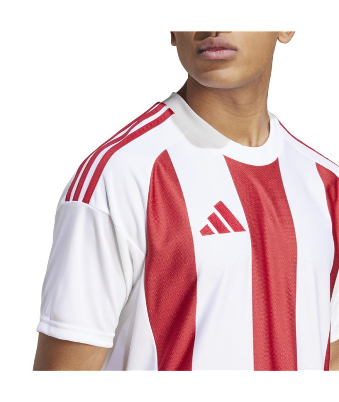 Camiseta de Futebol adidas Riscas 24 Homem Branco