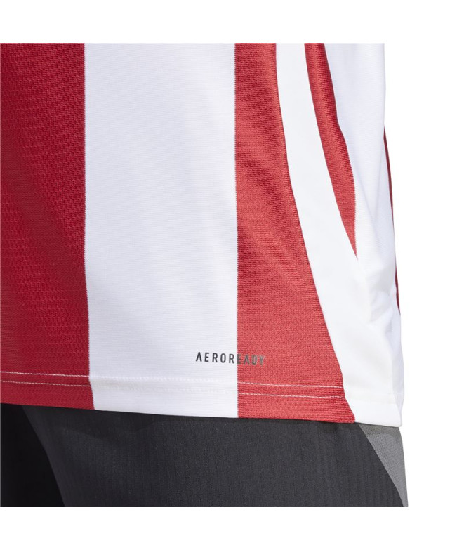 Camiseta de Futebol adidas Riscas 24 Homem Branco