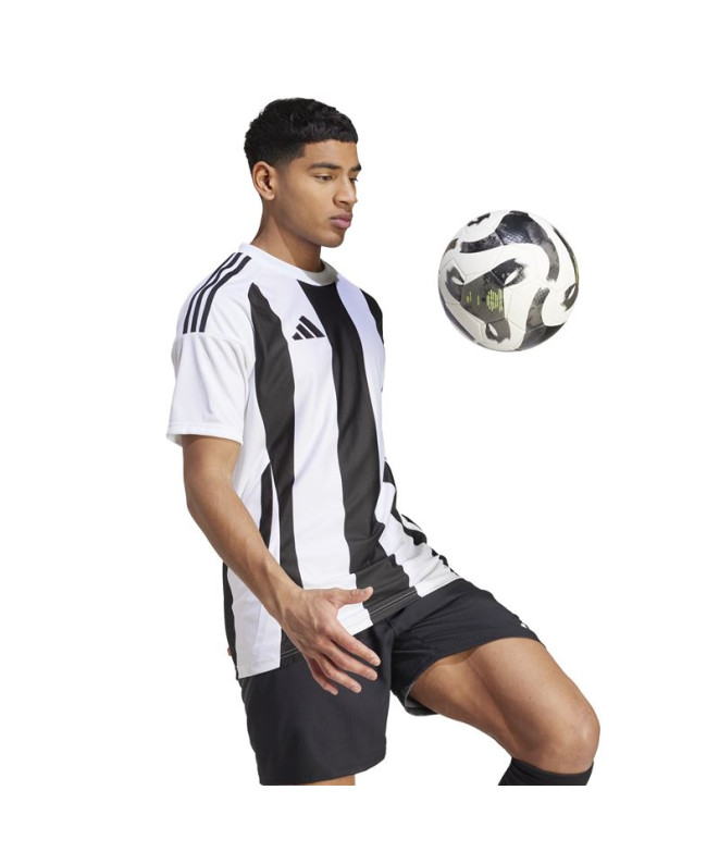 Camiseta de Futebol adidas Riscas 24 Homem Branco