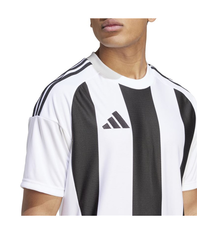 Camiseta de Futebol adidas Riscas 24 Homem Branco