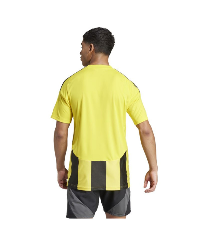 Camiseta de Futebol adidas Riscas 24 Homem Amarelo