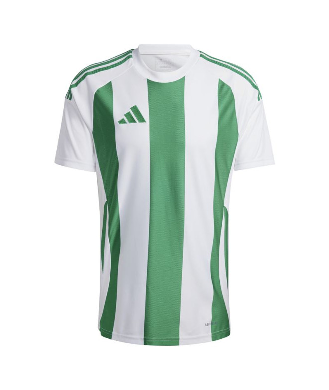 Camiseta de Futebol adidas Riscas 24 Homem Branco