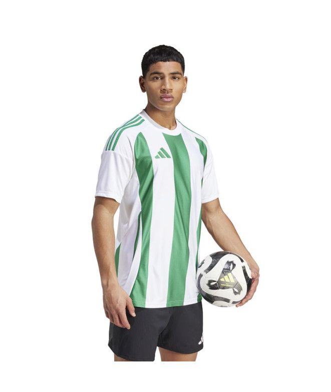 Camiseta de Futebol adidas Riscas 24 Homem Branco