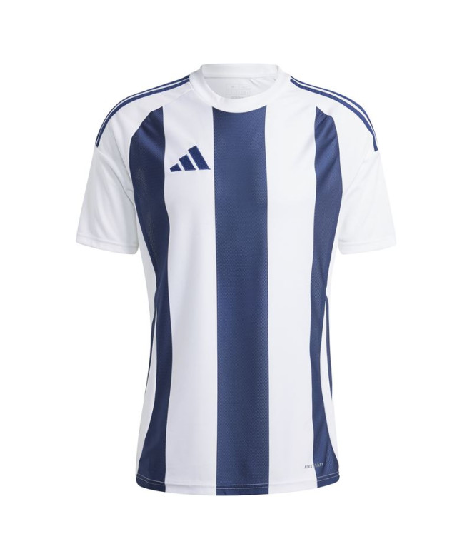 Camiseta de Futebol adidas Riscas 24 Homem Azul